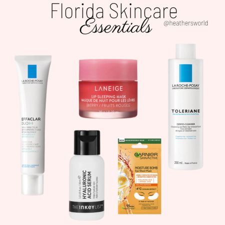 Florida Skincare Essentials 

Featuring Laneige, La Roche Posay, The inky List & Garnier 

#skincare #theinkylist #larocheposay #garnier #laneige #efficlarduo #lipmask #eyemask 

#LTKtravel #LTKbeauty