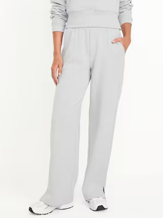 High-Waisted Dynamic Fleece Trouser Pants | Old Navy (US)