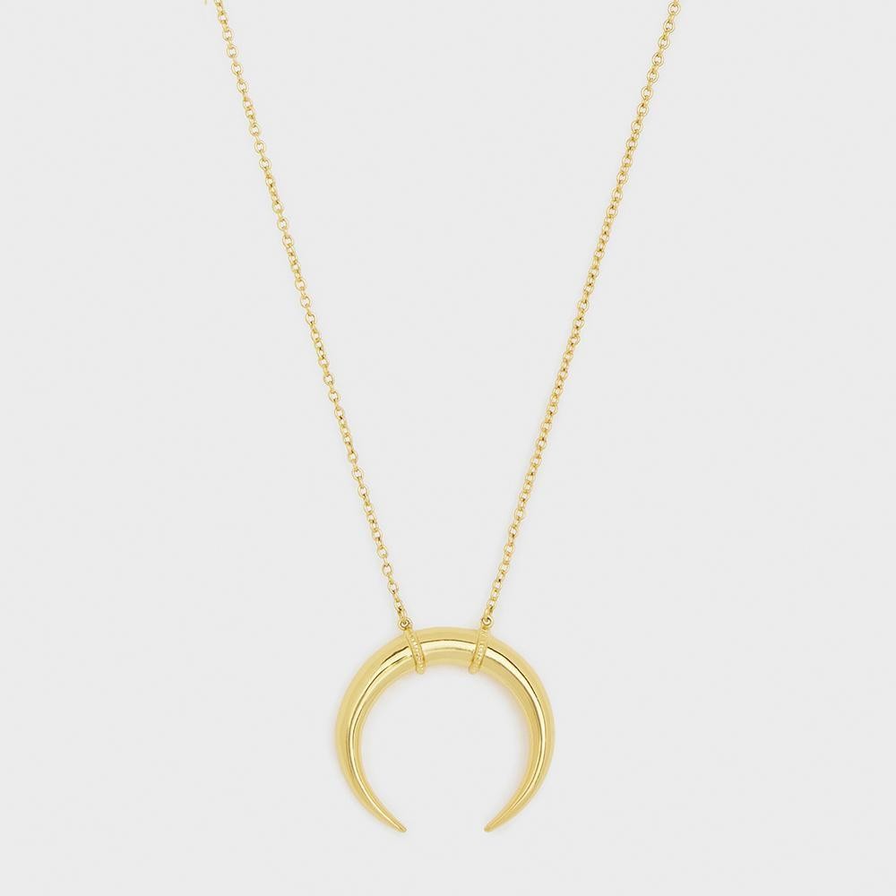 Gorjana Jewelry | Cayne Crescent Pendant Necklace | Gorjana