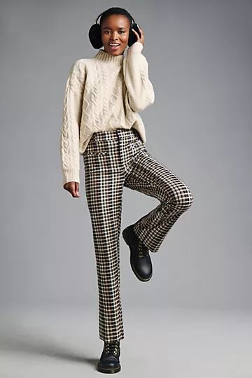Maeve The Essential High-Rise Kick-Flare Pants | Anthropologie (US)