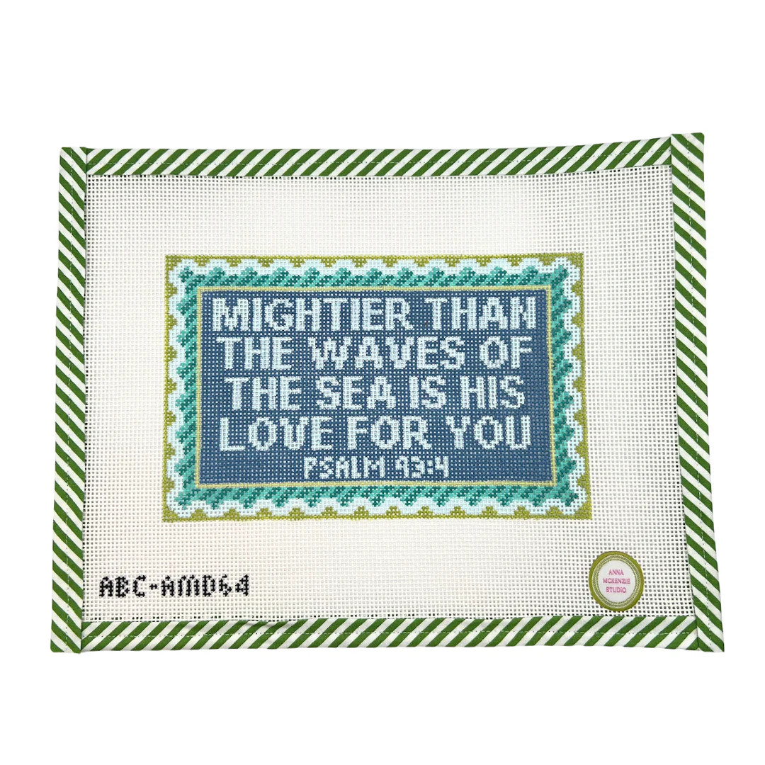 Mightier Than Waves | Atlantic Blue Canvas