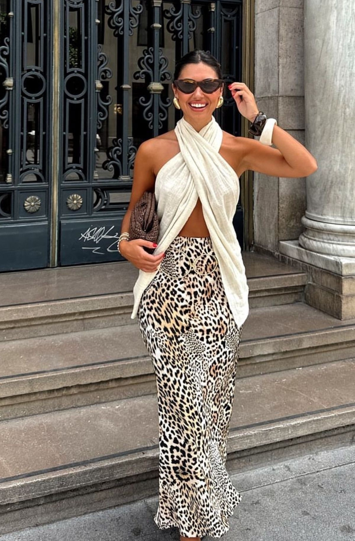 Such a chic summer outfit perfect for vacations, dinner, date night, etc. 

animal print, maxi skirt, summer outfit, date night, women’s skirts, summer skirt, summer outfit inspo, ootd, skirt, style guide 

#LTKgrwm #LTKU #LTKFestival