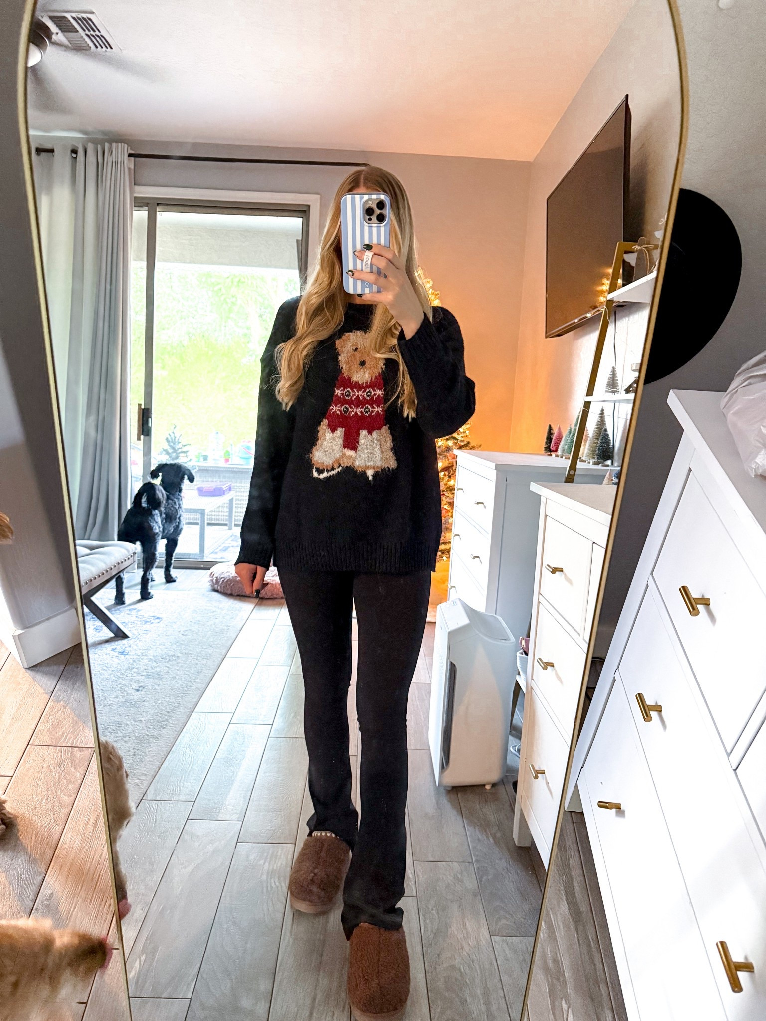 This teddy bear sweater from Target is so dang cute! Excited it’s finally cold enough to wear cute winter clothes! 

#targetstyle #winterstyle 

#LTKHoliday #LTKmomlife