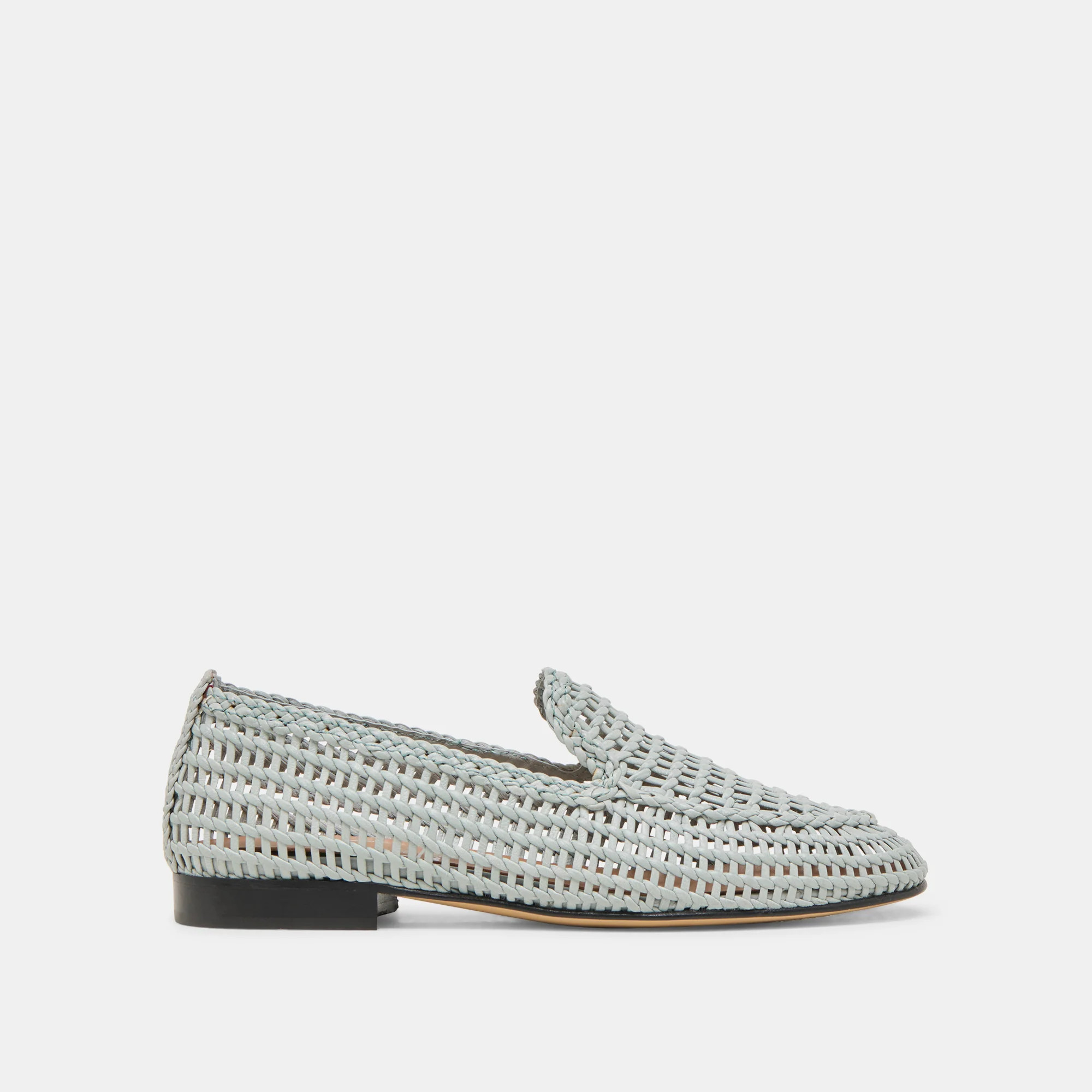 Armond Sky Blue Woven Leather Flats | Dolce Vita | DolceVita.com