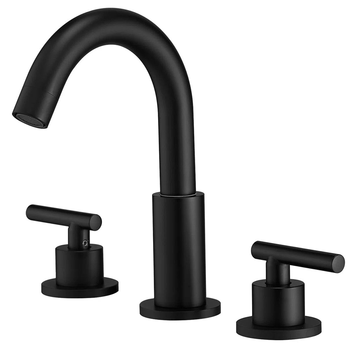Widespread Bathroom Faucet 3 Hole, 2 Handle Sink Faucet Bathroom Vanity with 360 Degree Swivel Sp... | Wayfair North America