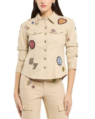 Cinq à Sept Retro Love Patches Scrunched Canyon Jacket | Bloomingdale's Cinq à Sept | Bloomingdale's (AU)