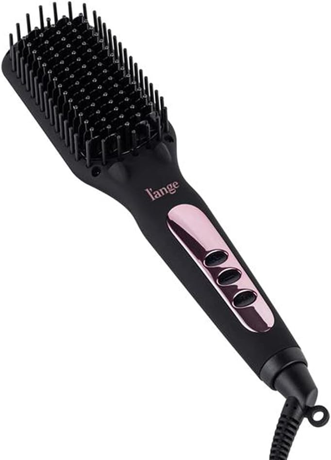 L'ANGE HAIR Le Vite Hair Straightener Brush | Heated Hair Straightening Ceramic Flat Iron for Smo... | Amazon (US)