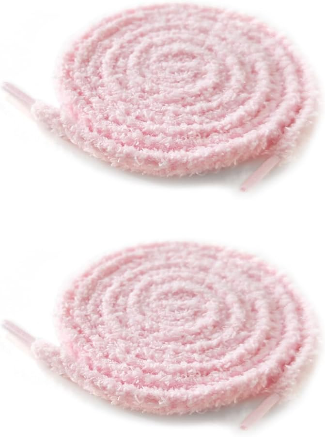 UamGlsob Fuzzy Shoe Laces for Sneakers, 2/5"(10mm) Cute Wide Thick Fluffy Shoelace Strings for Ca... | Amazon (US)