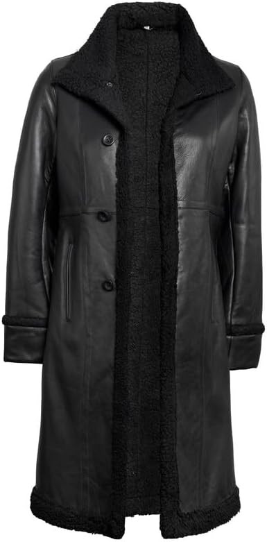 Blingsoul Leather Coats For Women - Real Lambskin Long Leather Jacket Womens | Amazon (US)