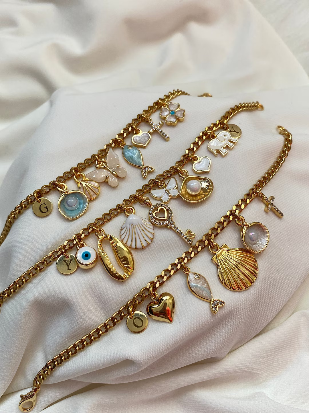 Charm Braceletpersonalized Charm Bracelet for Womendesign - Etsy | Etsy (US)