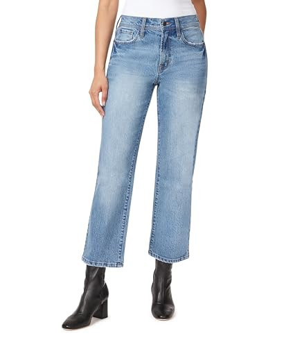 kensie Jeans for Women The Mila High-Rise Relaxed Straight 27-Inch Inseam, Melbourne, 8 | Amazon (US)