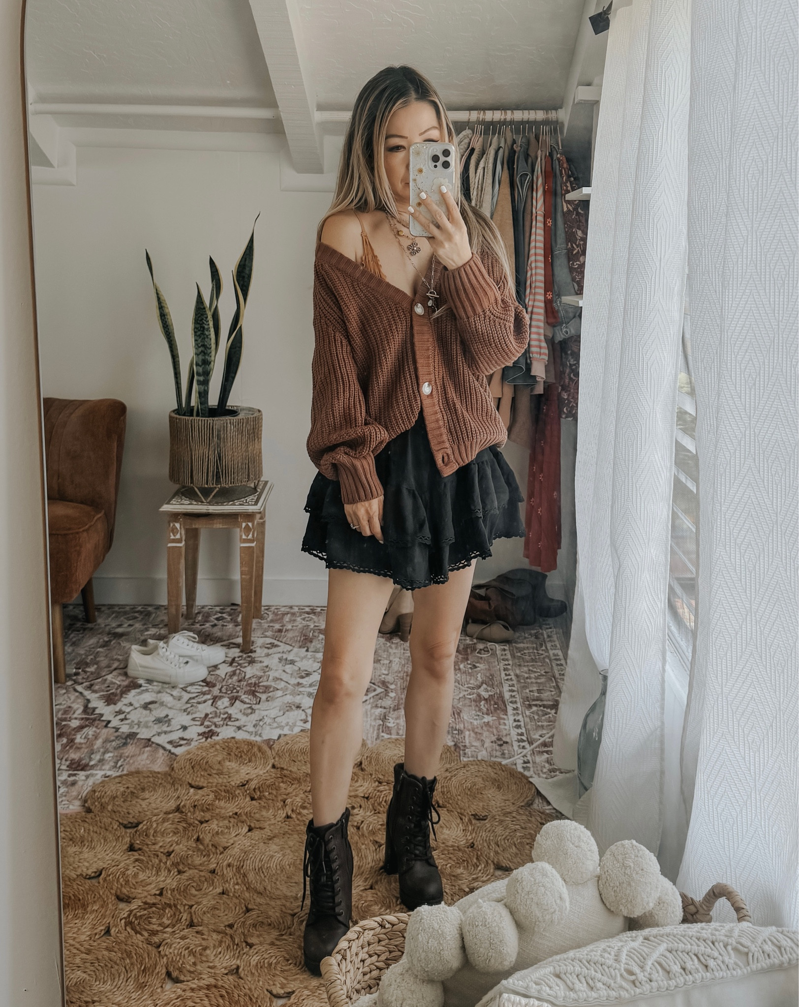 Styled this ruffle tiered shirt with a cropped, slightly oversized cardigan. 

#LTKfindsunder100 #LTKfindsunder50 #LTKstyletip