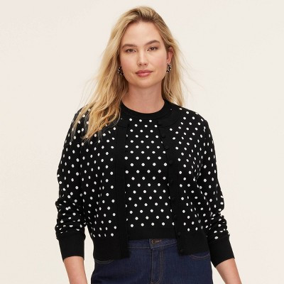 Women's Mini Polka Dot Cardigan - kate spade new york x Target Black/White XS | Target