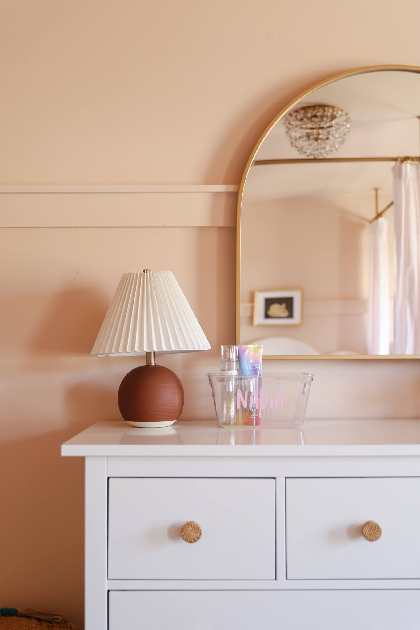 Cutie burgundy lamp back in stock! Girl room, pre-teen room, brass mirror. 

#LTKfamily #LTKkids #LTKhome