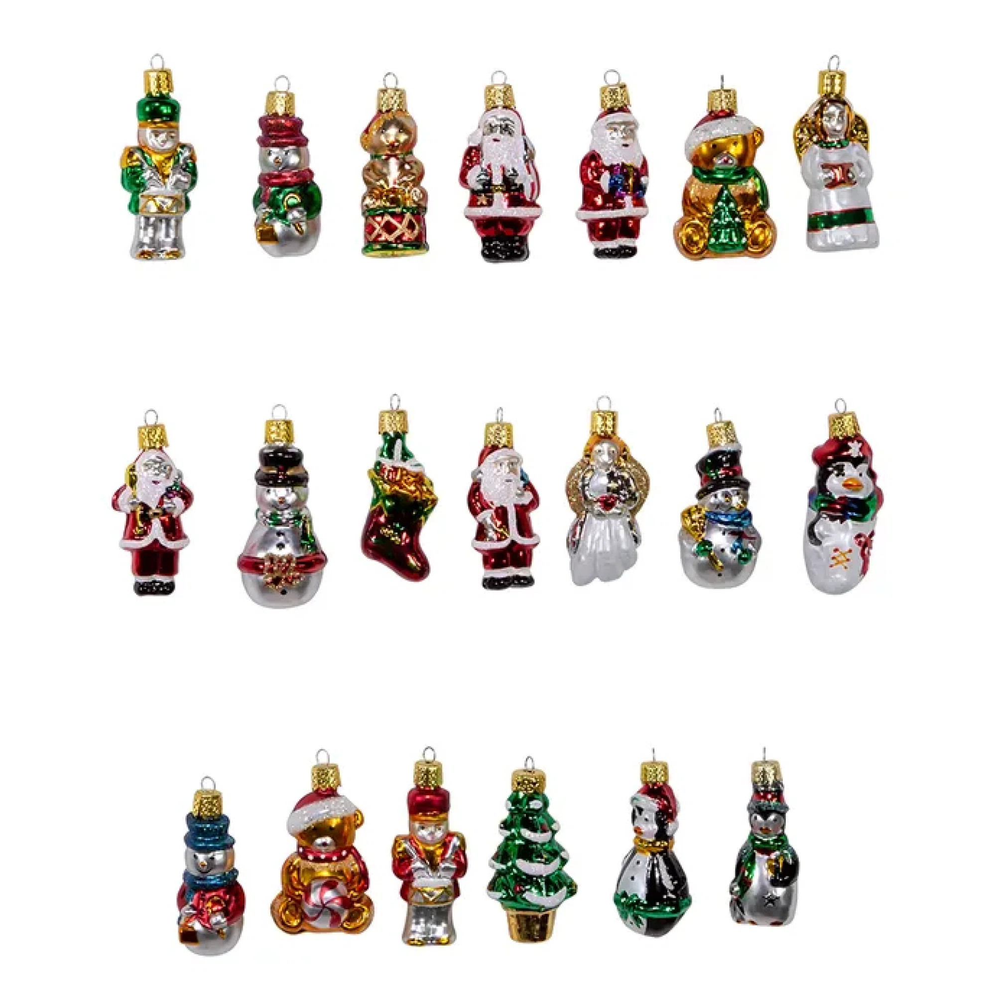 Kurt Adler Petite Treasures Medallion Collection Glass Ornaments, 20-Piece Box, 2"-2.5" | Wayfair North America
