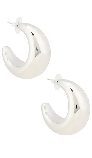 Lovers and Friends Pruett Earrings in Metallic Silver. | Revolve Clothing (Global)