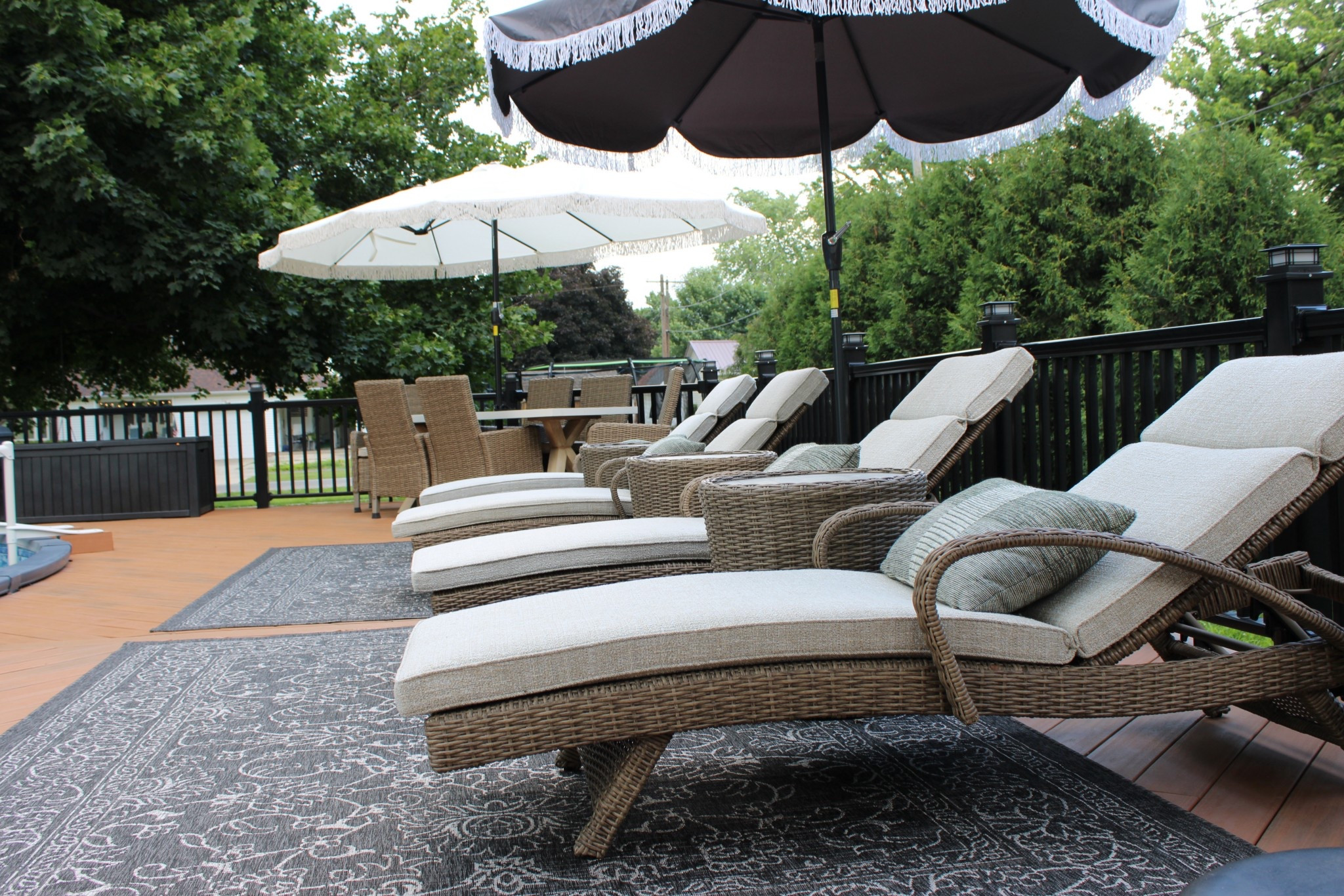 Outdoor Tanning Area

Outdoor Chaise Lounge Chair with Cushion | Outdoor Waterproof Rug | Fringe Umbrella | Outdoor Dining Set | Cream | Beige | Wicker | Outdoor Pillows | Outdoor Storage | Pool Deck Decor | Backyard Patio Oasis | Poolside Decor | Outdoor Dining Chair

#LTKSeasonal #LTKHome