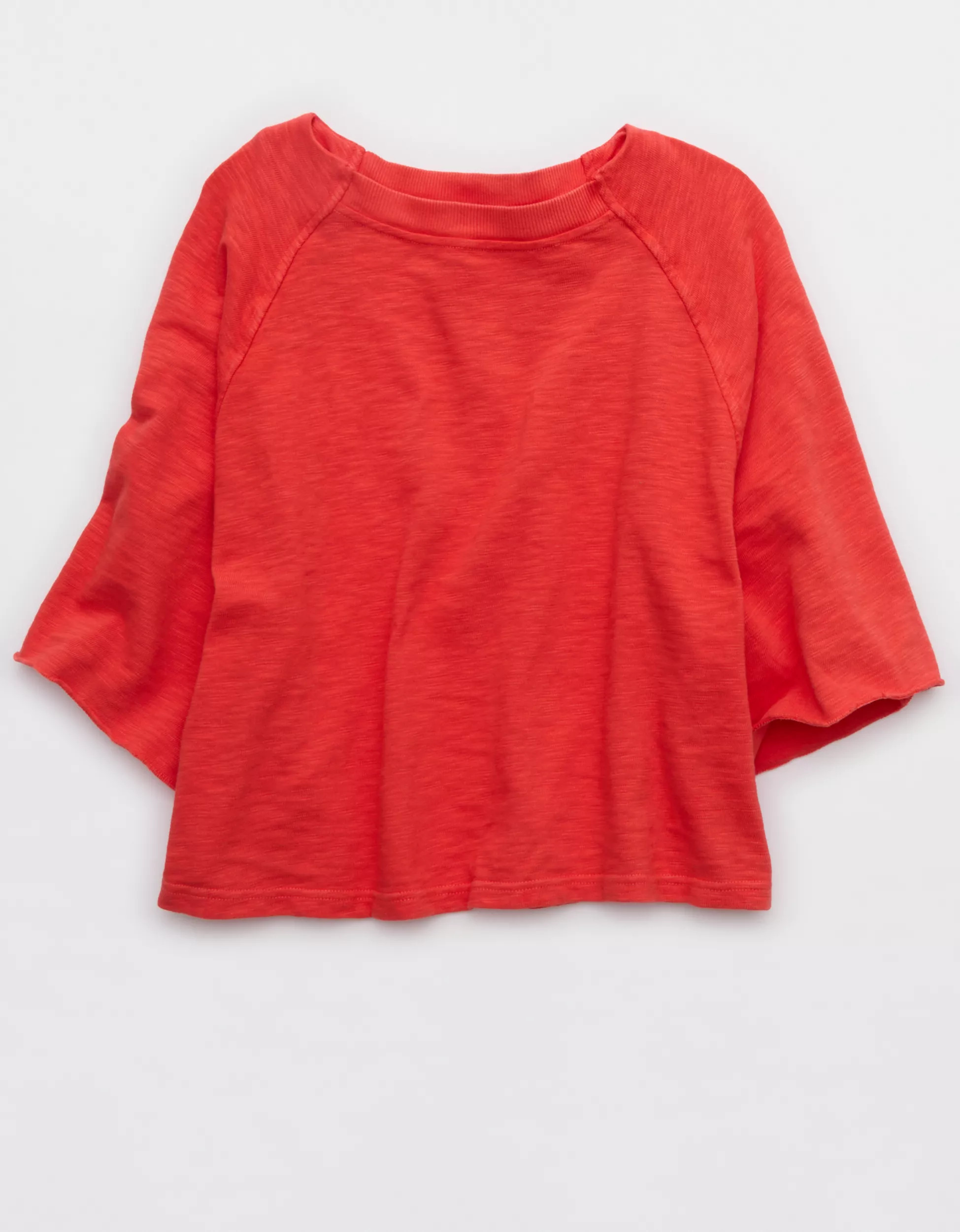 Aerie It's Casual Knit Slub T-Shirt | American Eagle Outfitters (US & CA)