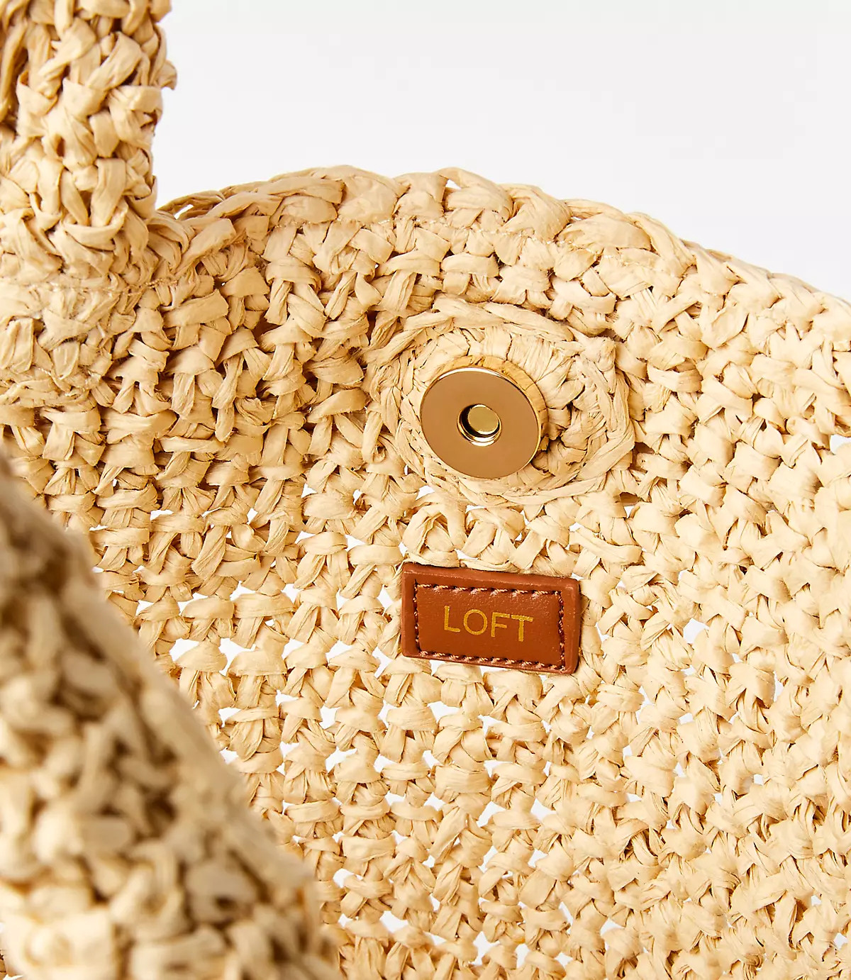 Ruffle Straw Bag | LOFT