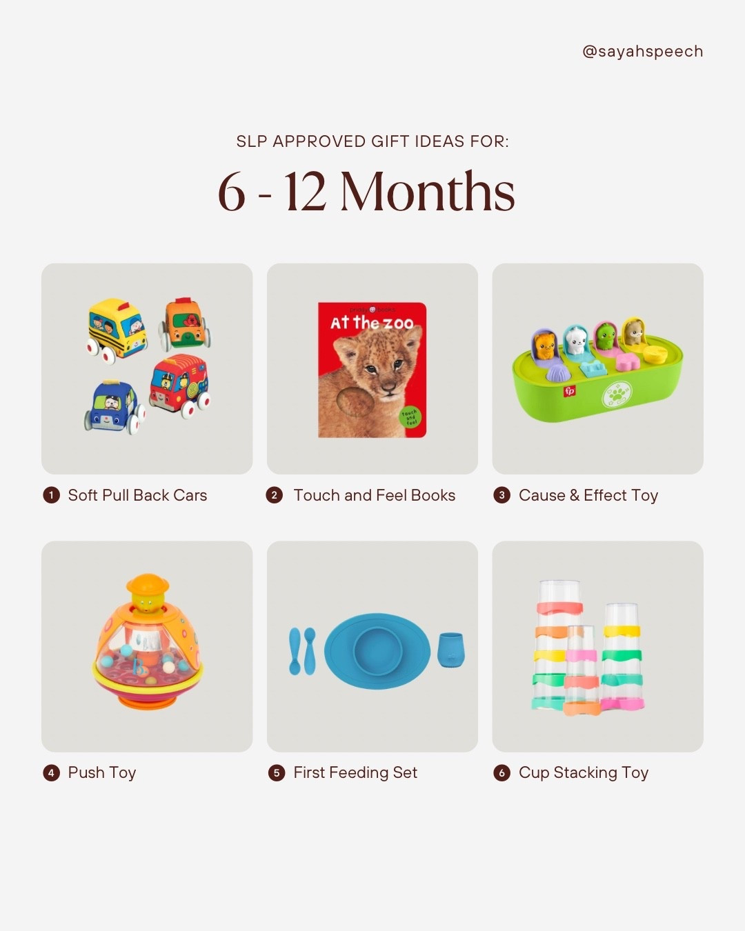 Looking for gifts that will support your baby’s development? Start here! Hand picked goods from a pediatric speech language pathologist! 

#LTKFamily #LTKGiftGuide #LTKBaby