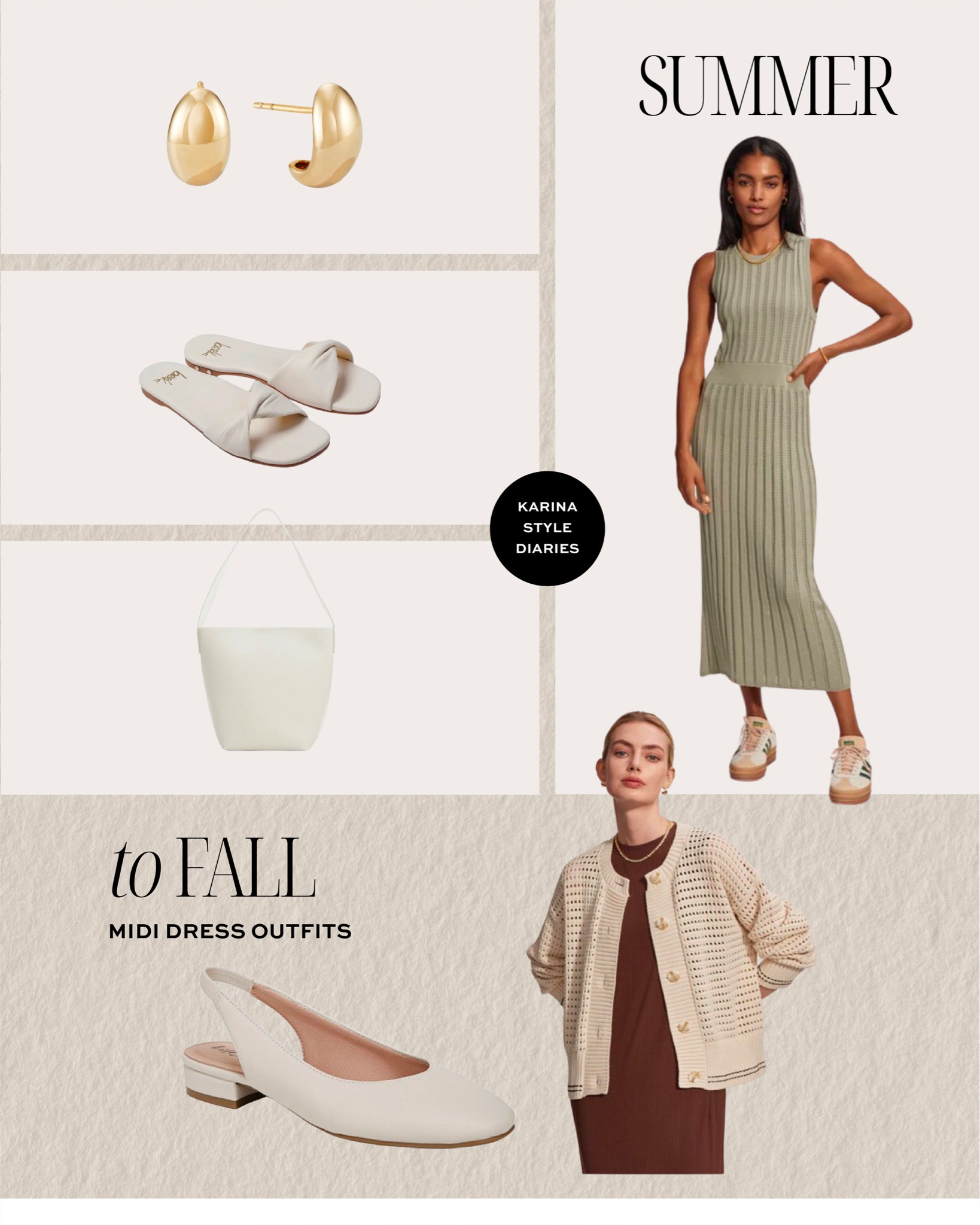 Add a light cardigan or swap out your shoes to take a midi dress outfit from day to night. I’m loving this light green dress from Varley and think it’s so cozy and cute for the season ahead!

#LTKStyleTip #LTKSeasonal