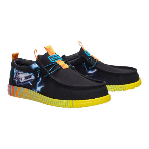 Wally Back To The Future Time Machine - Black/Multi | HEYDUDE
