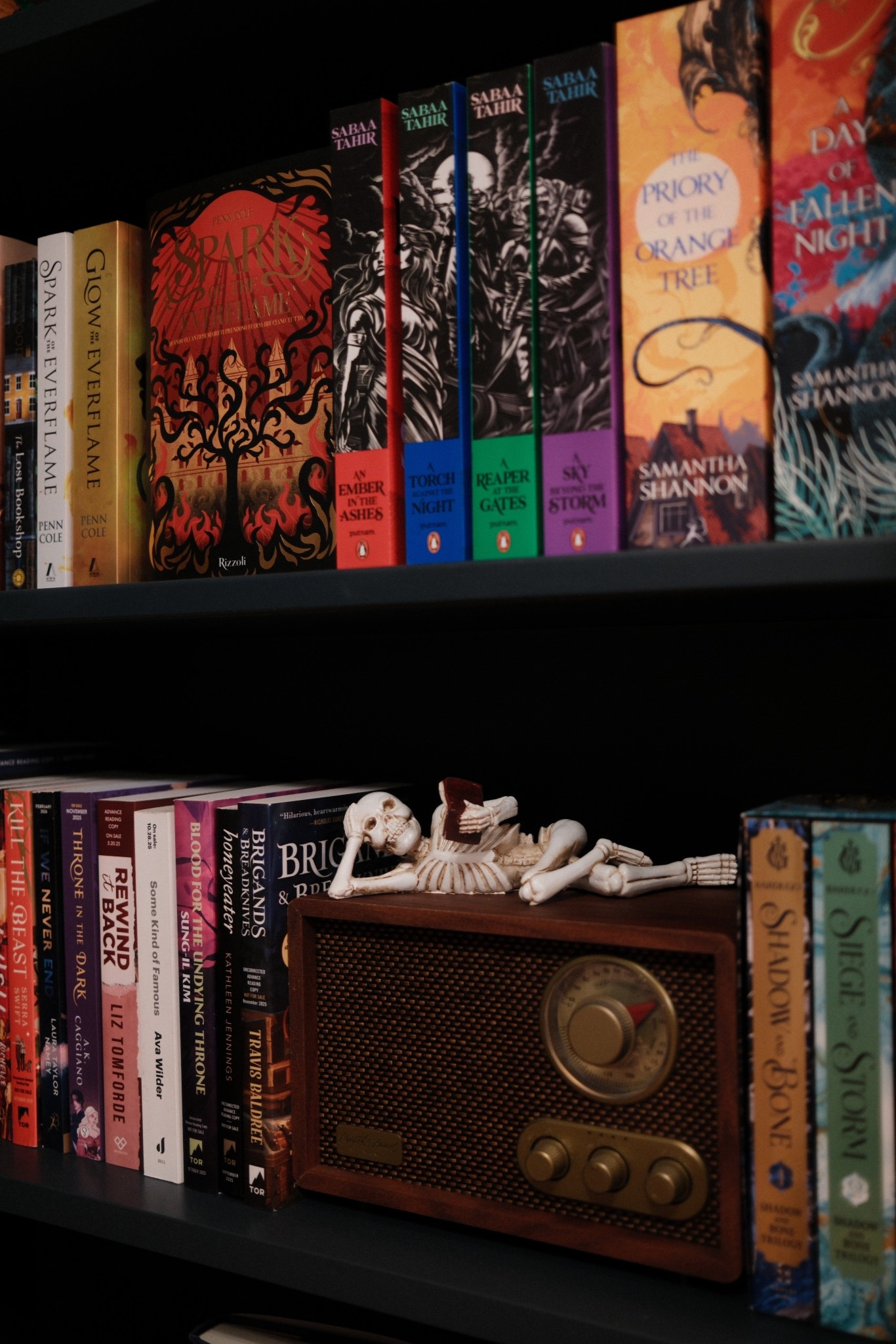 The cutest spooky bookshelf decor 💀 #bookish #halloween #halloweendecor 

#LTKHalloween #LTKHome #LTKSeasonal