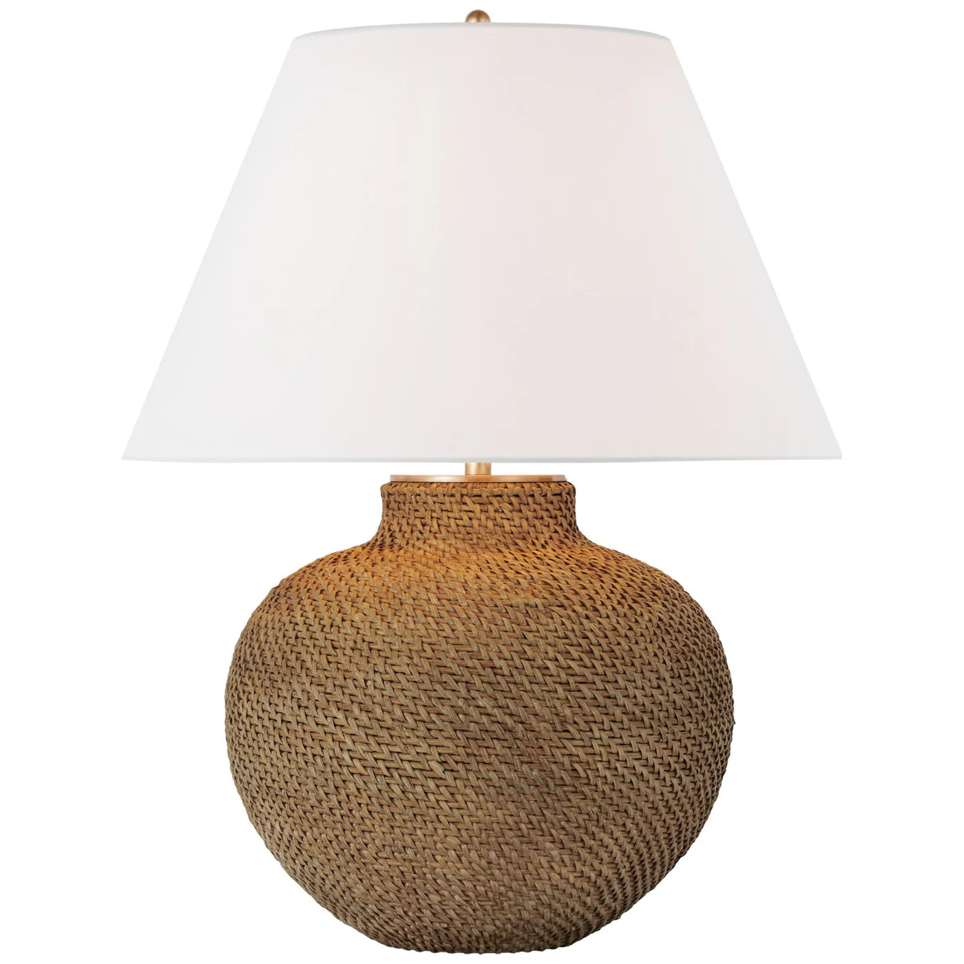 Avedon LED Table Lamp Natural Rattan | Lighting Design
