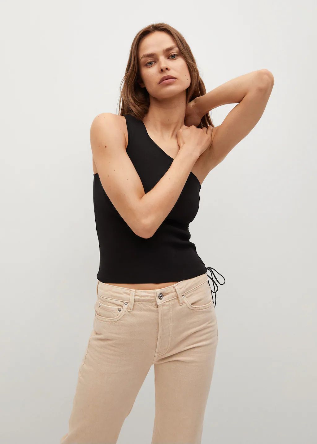 Asymmetric design top | MANGO (US)