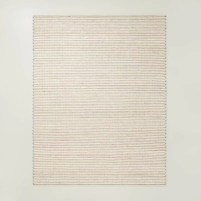 9' x 12' Chunky Stripe Area Rug Gray/Cream - Hearth & Hand™ with Magnolia | Target