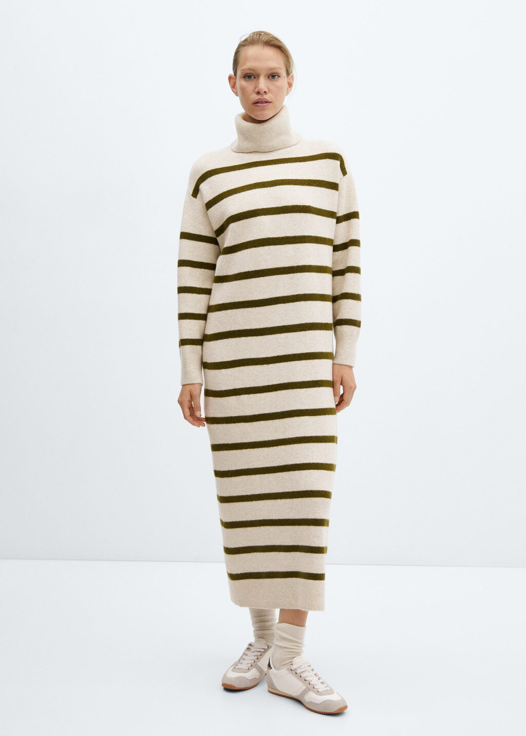 Knitted turtleneck dress -  Women | Mango USA | MANGO (US)