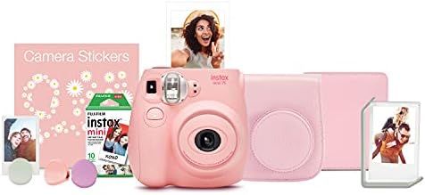 FUJIFILM Instax Mini 7s Instant Camera Bundle - Light Pink | Amazon (US)