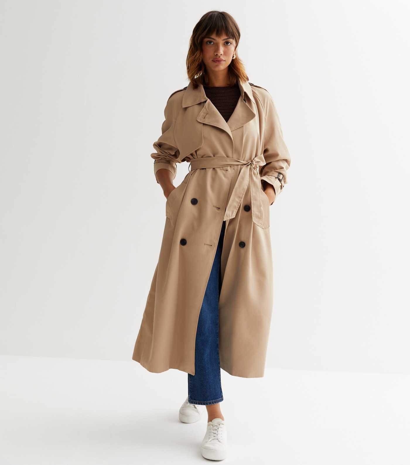 ONLY Camel Revere Collar Belted Trench Coat
						
						Add to Saved Items
						Remove from Sav... | New Look (UK)