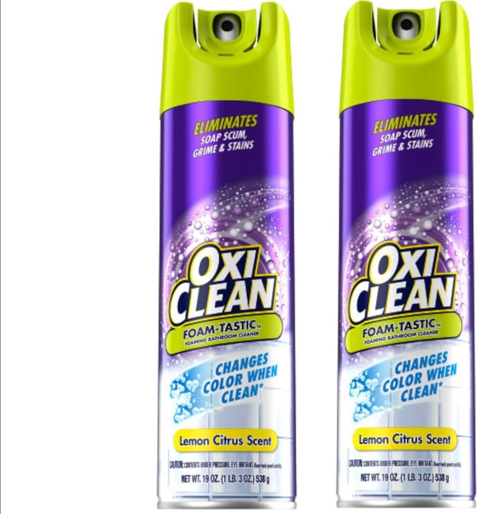 Kaboom Foam-Tastic Bathroom Cleaner with OxiClean, Citrus 19oz. (2-Pack(19 oz)) | Amazon (US)