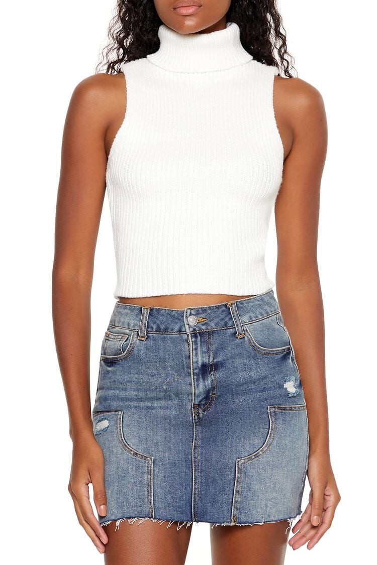 Turtleneck Sweater-Knit Tank Top | Forever 21