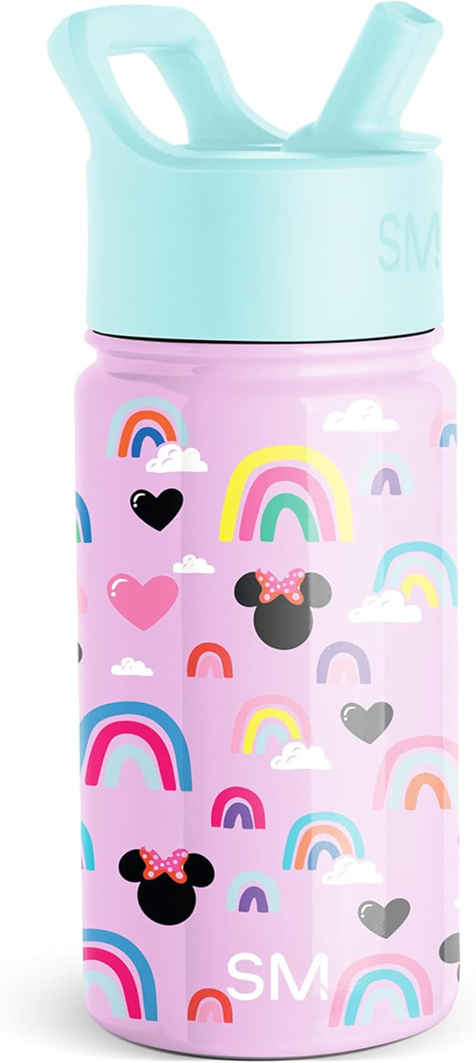 Simple Modern Kids Summit Water Bottle with Straw Lid | Disney Minnie Mouse 14oz Stainless Steel ... | Amazon (US)