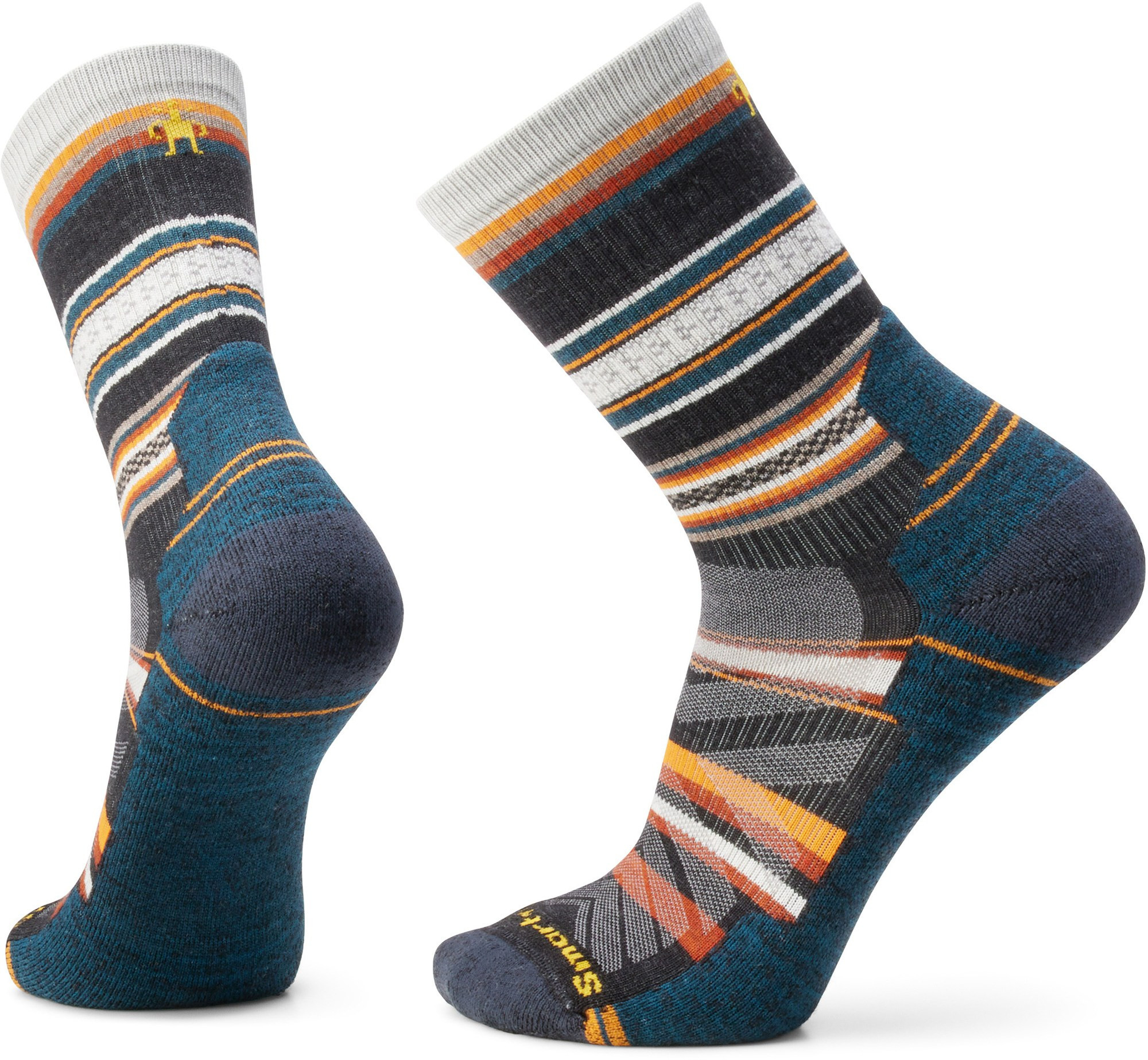 Smartwool Men's Performance Hike Light Cushion Panorama Crew Socks Gray L | REI