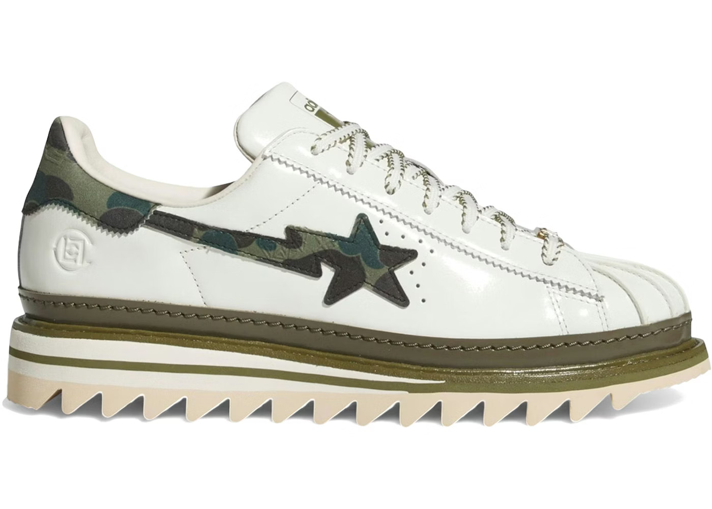adidas SuperstarCLOT by Edison Chen x Bape Off White | StockX