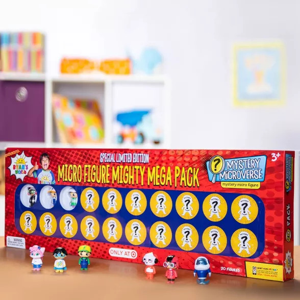 Ryan's World Micro Figure Mighty Mega Pack - 20pc | Target