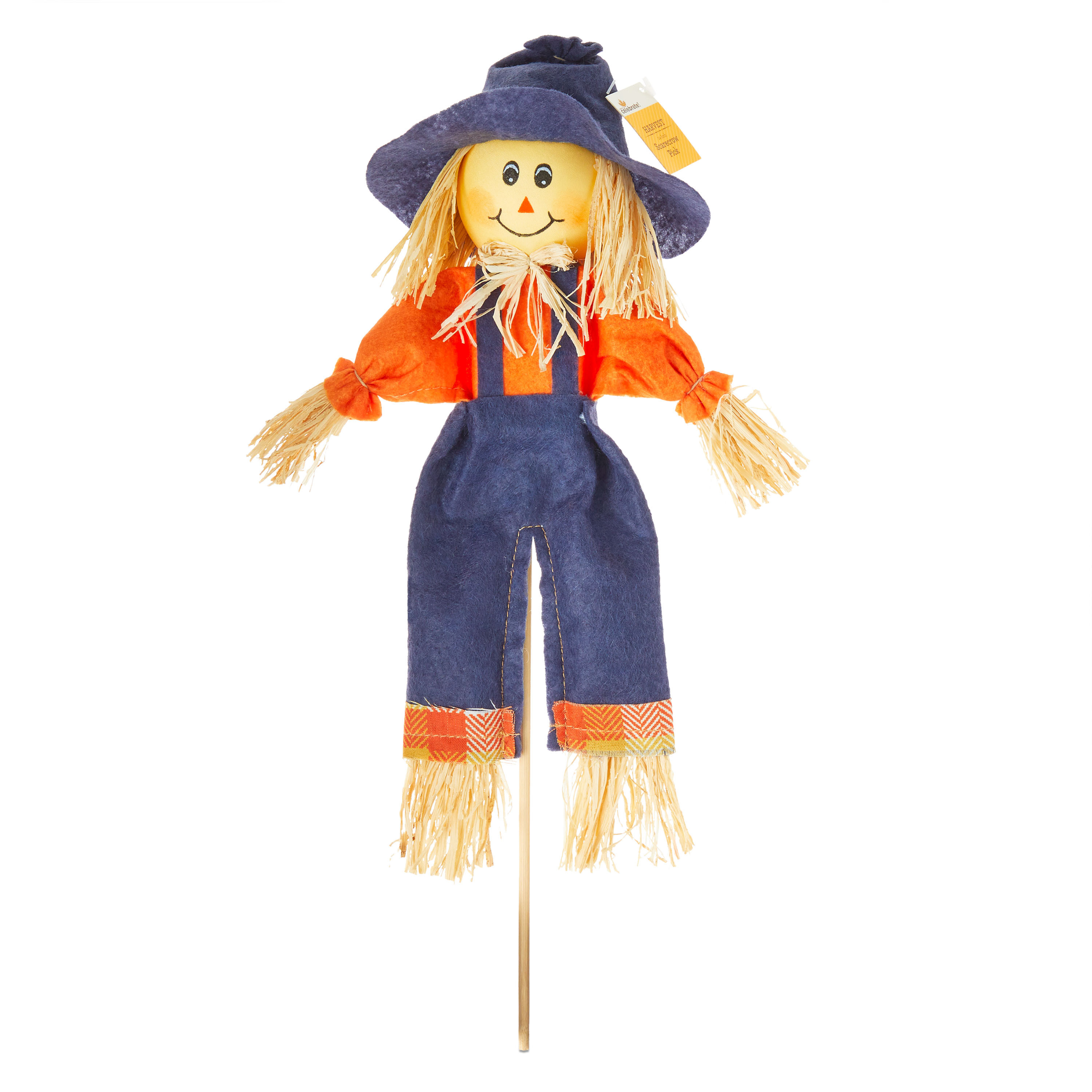 Harvest Orange & Blue Scarecrow Pick, 14", by Way To Celebrate | Walmart (US)