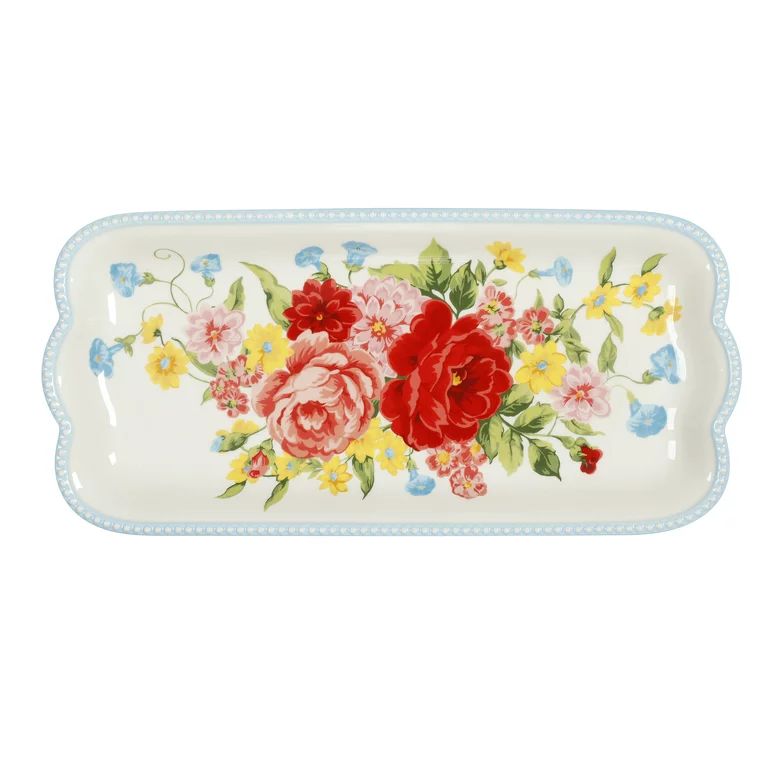 The Pioneer Woman Sweet Rose Ceramic 14.17-inch Tray | Walmart (US)