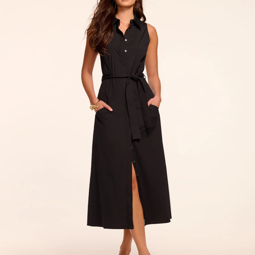 Darcey Cotton Poplin Sleeveless Midi Dress | Ramy Brook