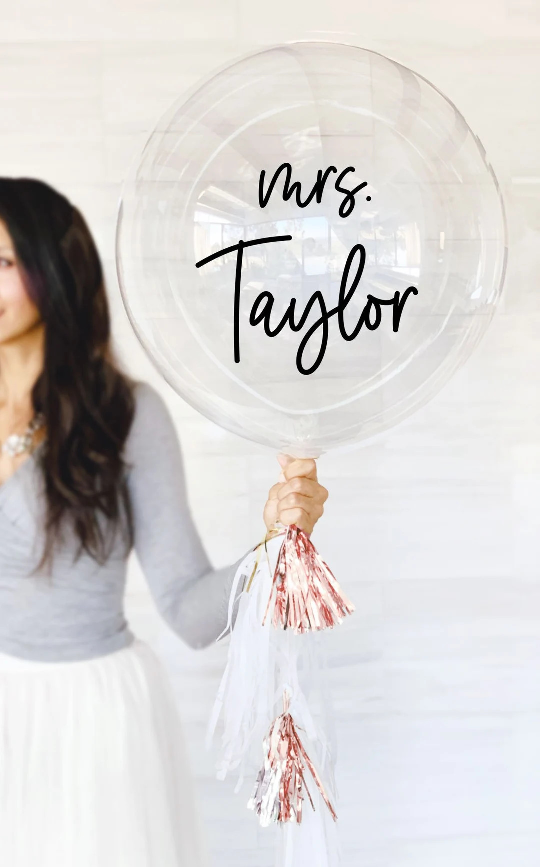 Mrs Balloons Personalized Bridal Shower Decorations Bridal Shower Balloons Bridal Shower Photo Pr... | Etsy (US)
