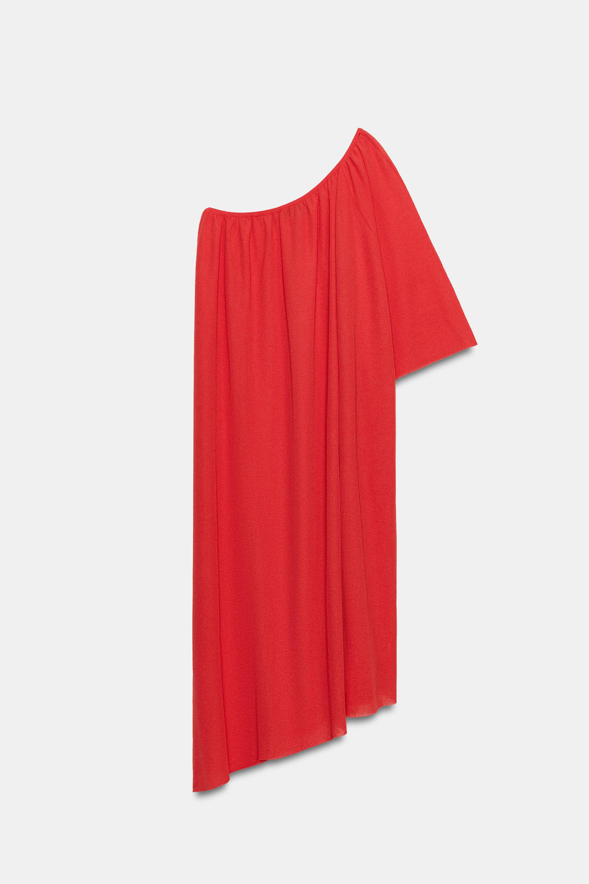 ASYMMETRIC KNIT DRESS | Zara US