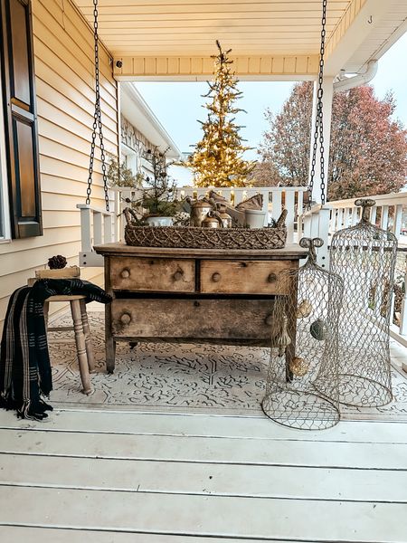 Christmas porch with texture 

#LTKVideo #LTKhome #LTKHoliday