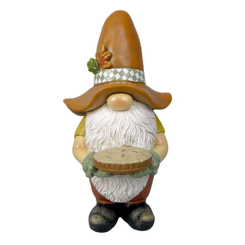 Pie Gnome Figurine, 8" | At Home