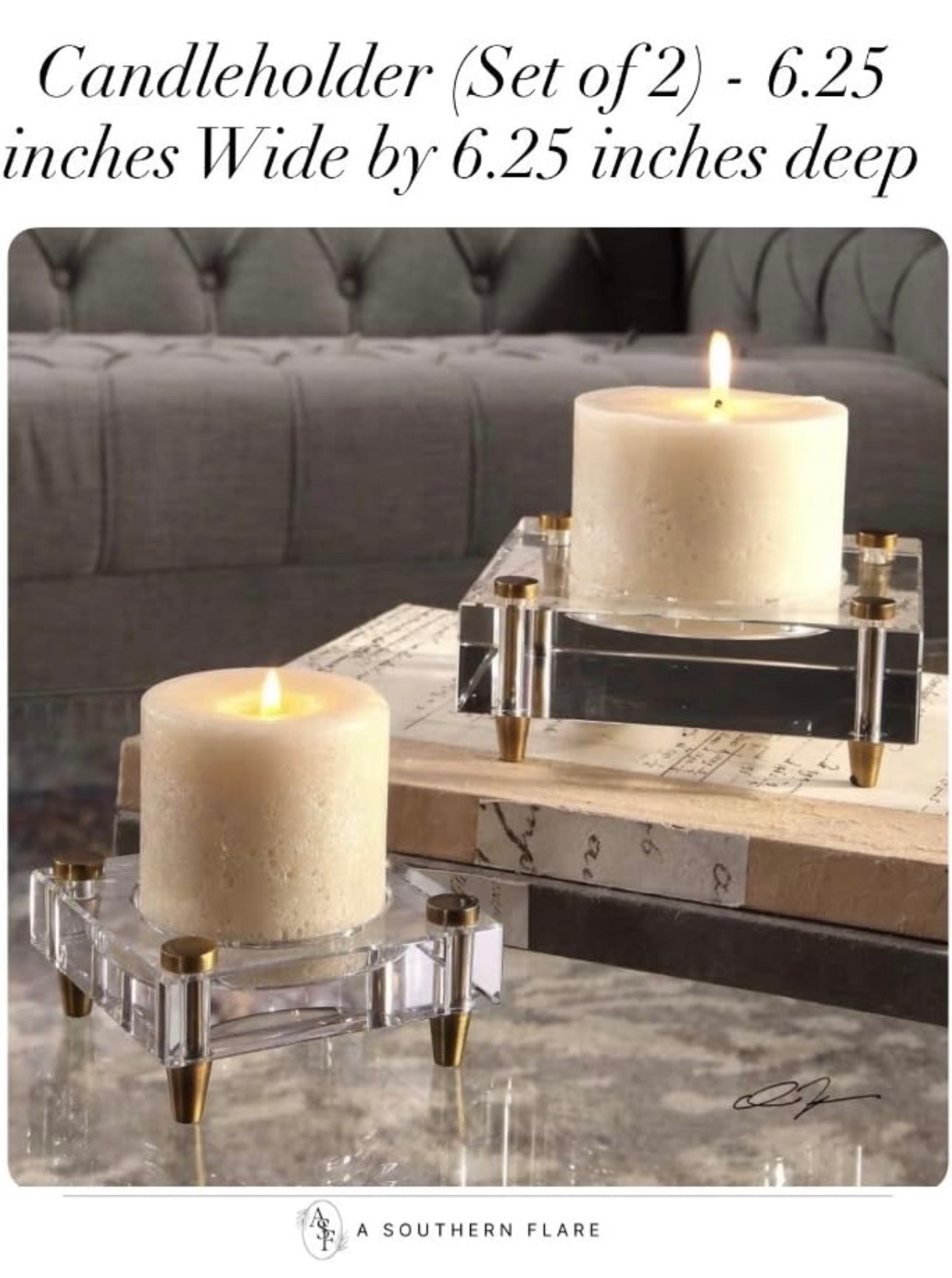 Elevate your home decor with these chic candleholders. Perfect for cozy evenings and stylish gatherings. #HomeDecor #CandleLovers/
