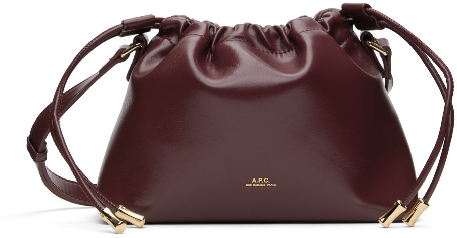 A.P.C. Burgundy Ninon Mini Bag | SSENSE