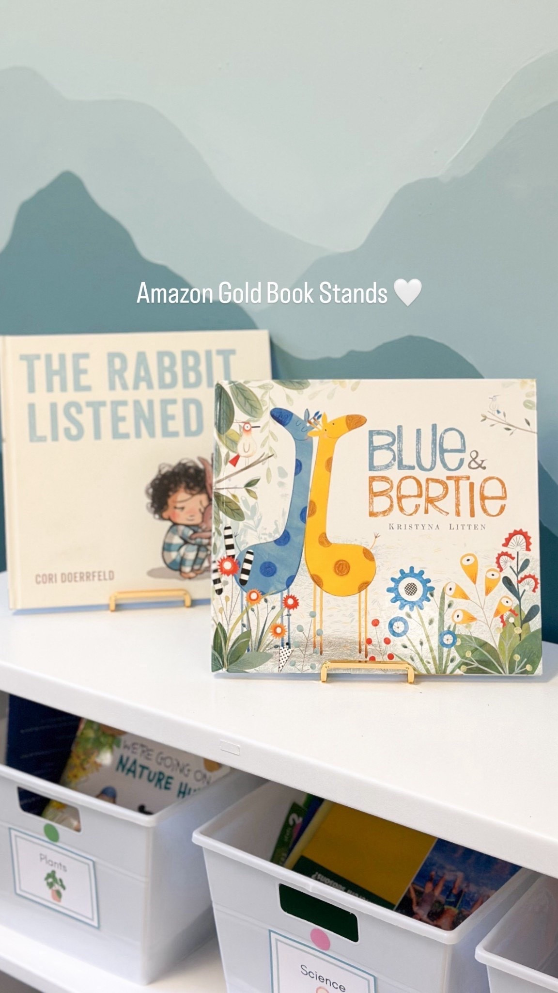 It’s the little things 🤍

gold book stands, classroom library 

