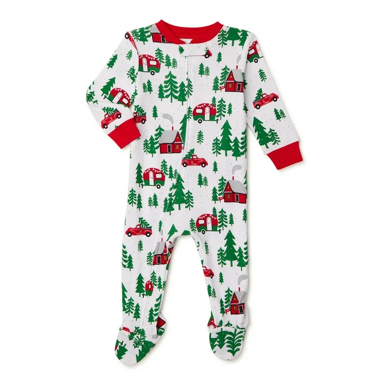 Holiday Time Baby Boys Holiday Sleep N Play Dress, Sizes 0M-9M | Walmart (US)